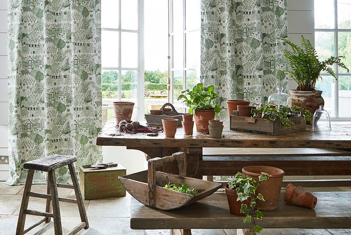1-fabric-dining-room-botanical-greenery-allotment-potting-room-at-style-library